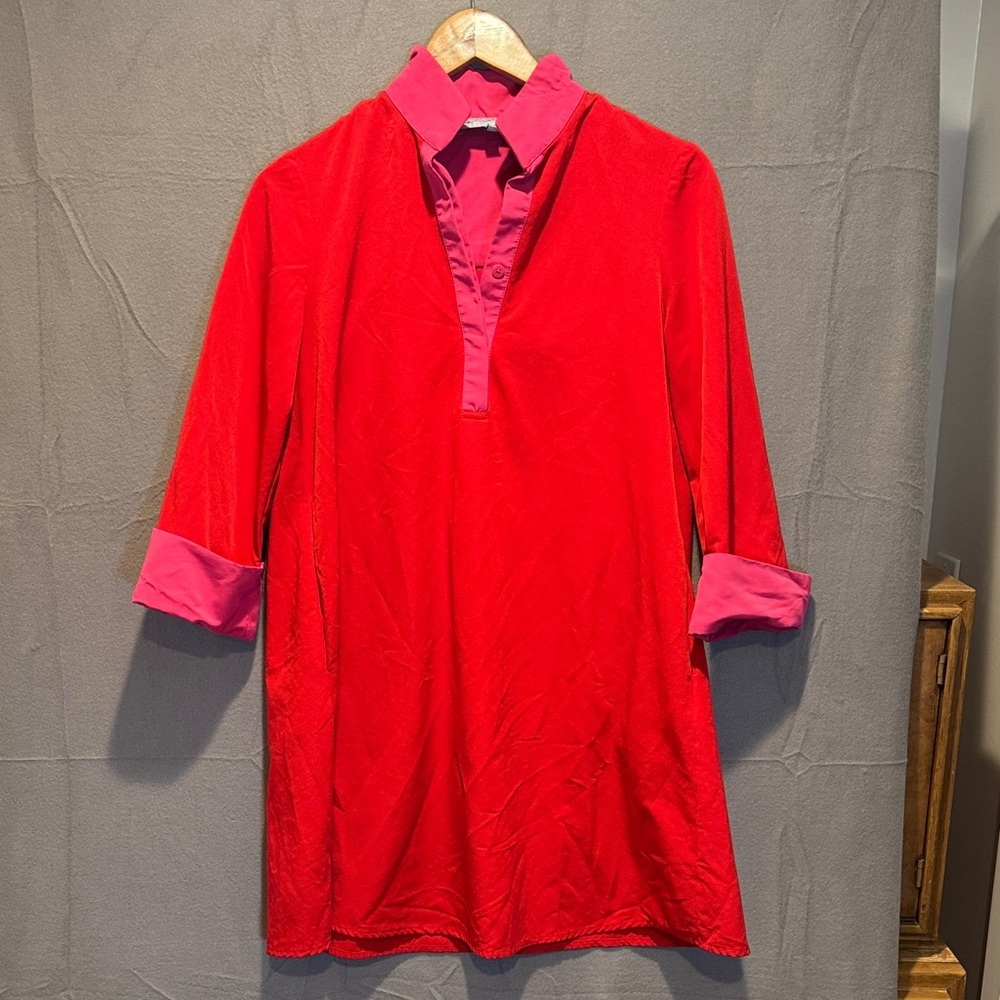 Tuckernuck Red and Pink Casual Button Down Shirt